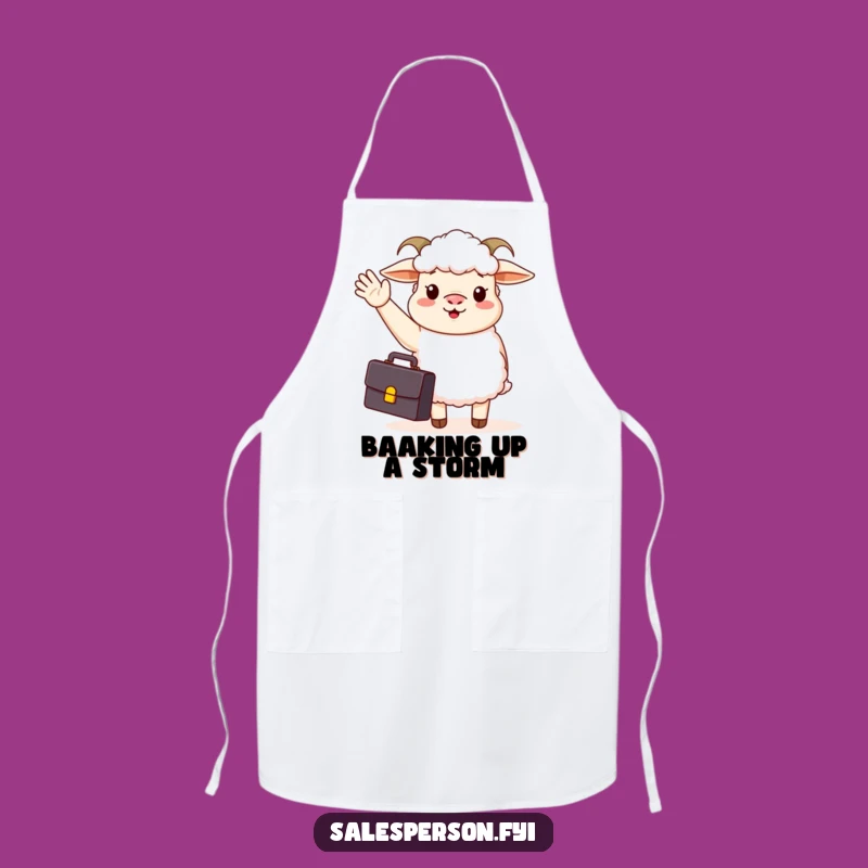 Funny Business Sheep Apron: Cook with Confidence, Great Funny Gift!