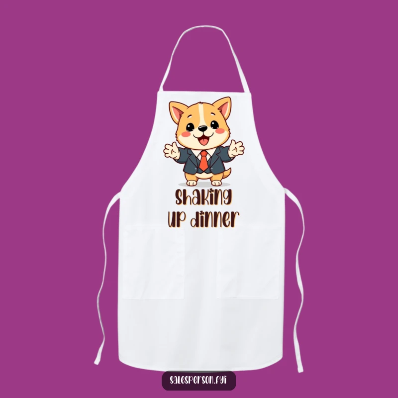 Funny Dog Business Apron A Professional Kitchen Accessory For Chefs