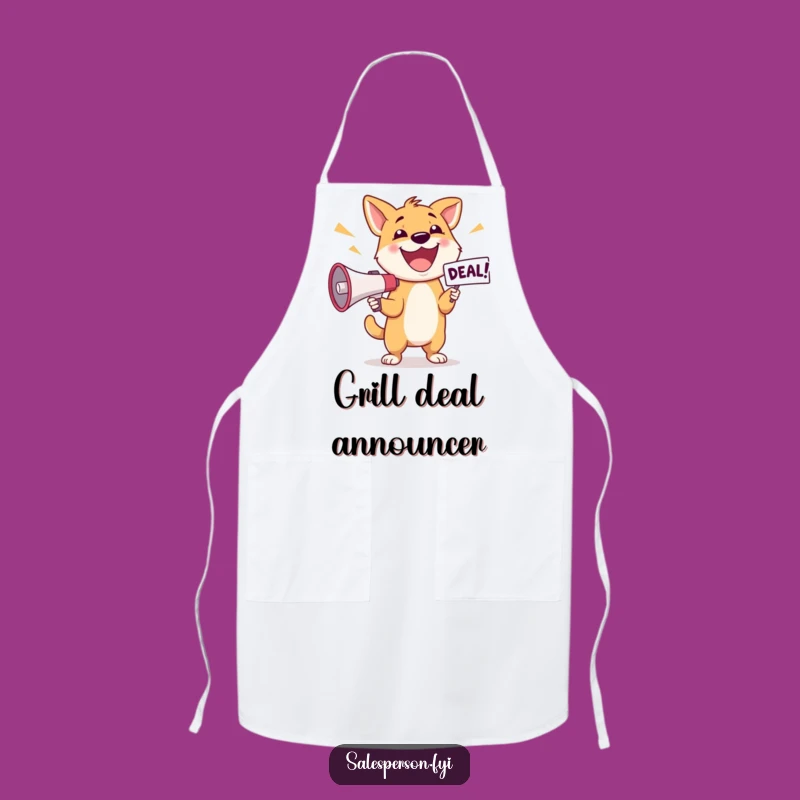 Funny Dog Deal Apron: Kitchen Announcements & Hilarious Present!