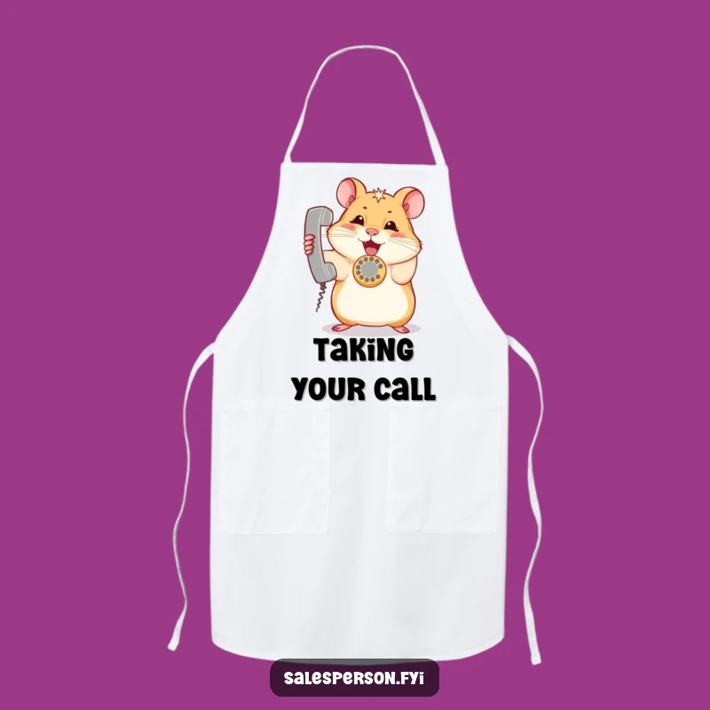 Funny Hamster Chef Apron: Cook Up Laughs with This Enthusiastic Kitchen Helper