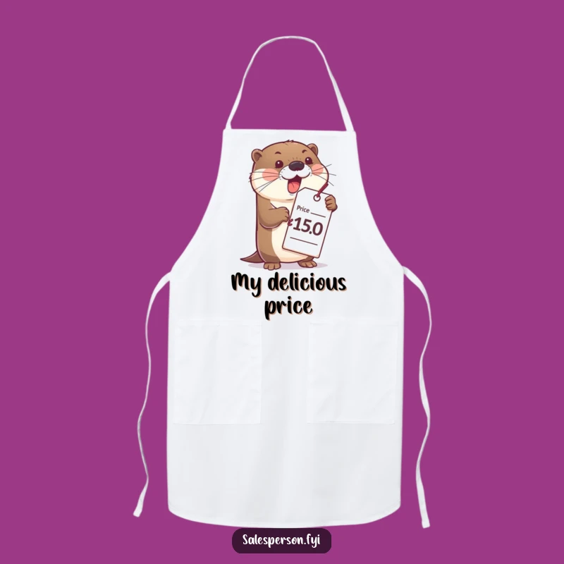 Funny Otter Apron - Cook with Bubbly Enthusiasm