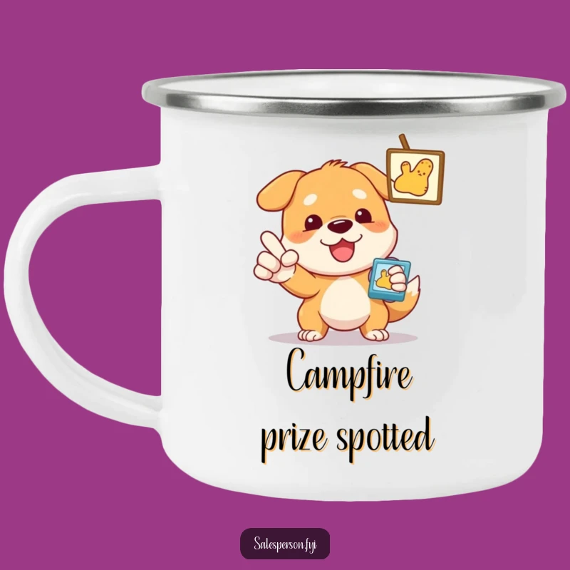 Adventure-Ready Funny Dog Camping Mug: Point Towards Your Next Great Experience!
