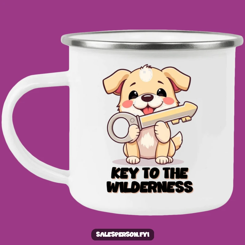 Funny Dog Key Camping Mug: Adventure Fuel - Perfect Funny Gift!