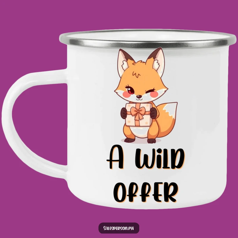 Funny Sly Fox Camping Mug - Adventure with Cunning Charm