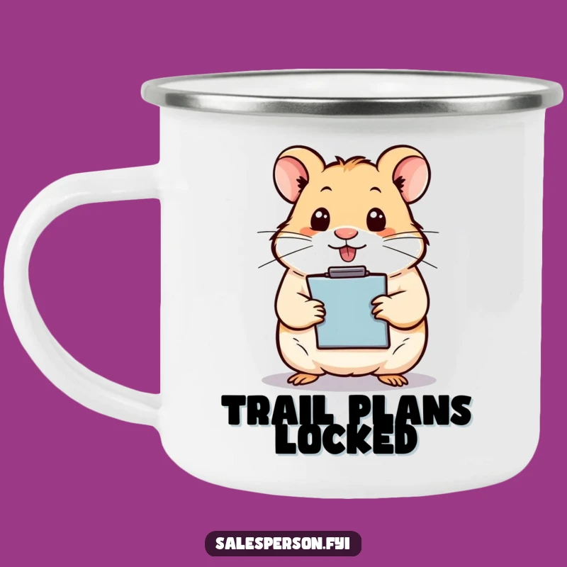 Funny Hamster Clipboard Camping Mug: Adventure Ready, Hilarious Funny Gift!