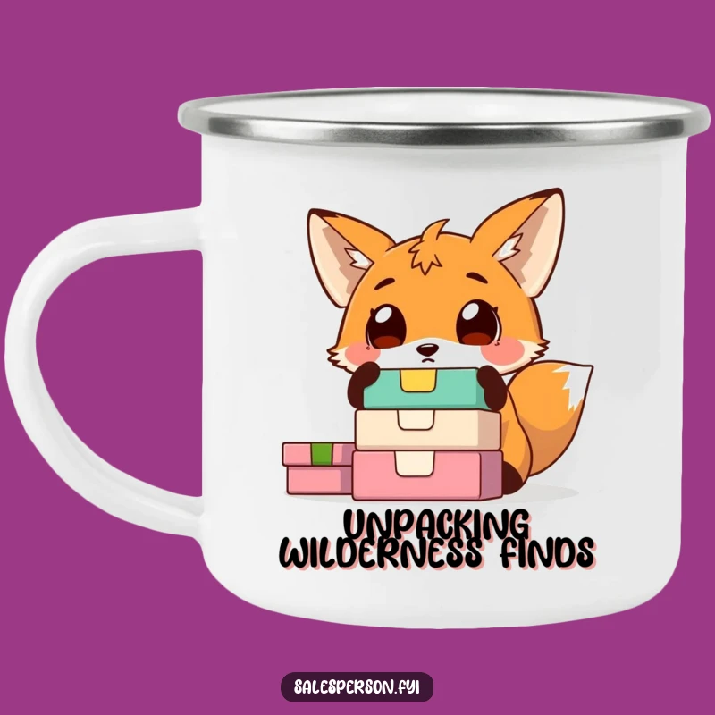 Funny Fox Surprise Camping Mug: Adventure with a Dose of Wonder