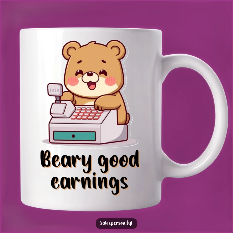Funny Bear Cash Register Mug: A Hilarious Gift for the Savvy Saver