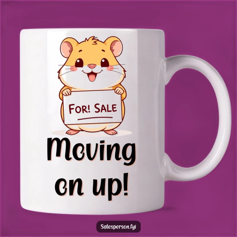 Funny Hamster For Sale Mug: A Cheerful Gift for Real Estate Lovers