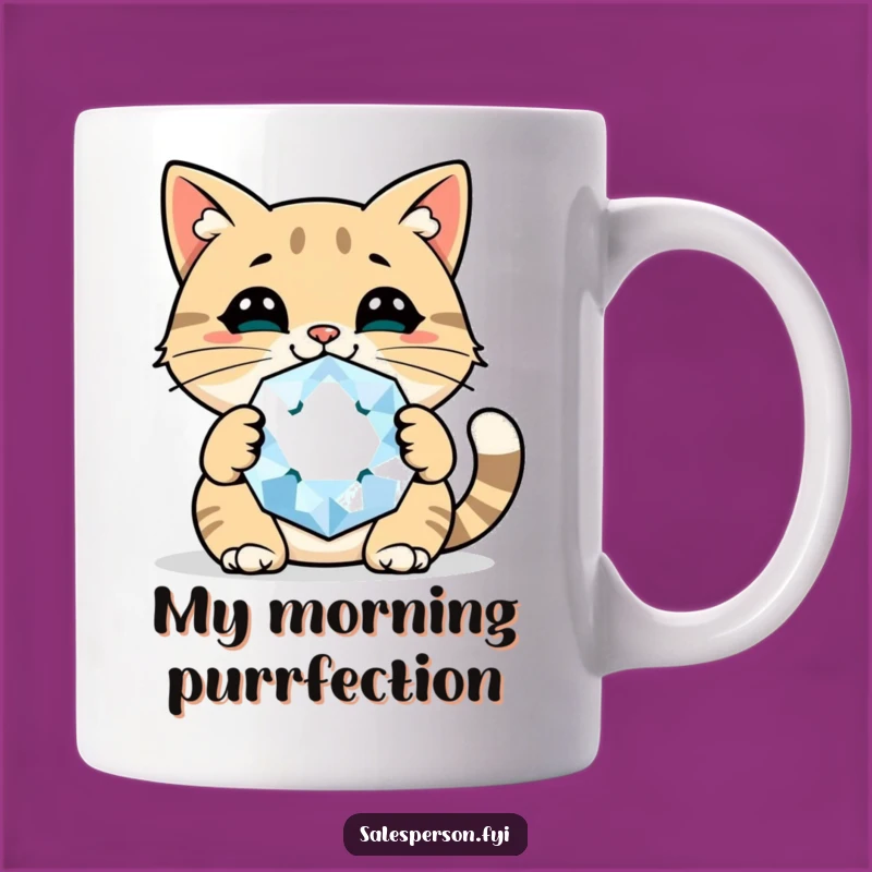 Funny Cat Gem Mug A Confident & Cheerful Gift For Gem Lovers