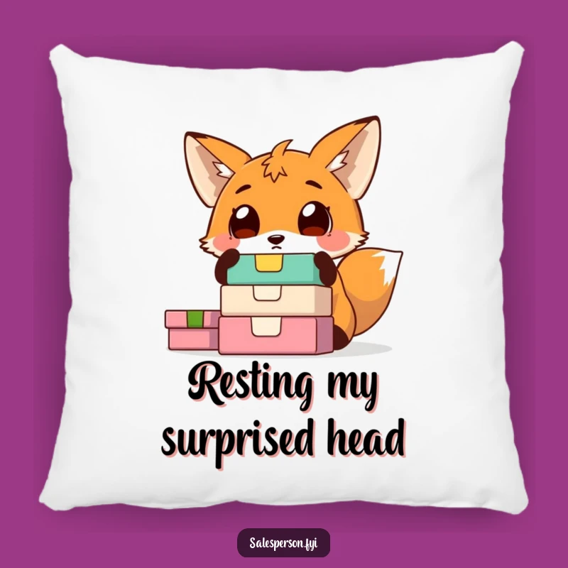 Funny Fox Surprise Pillow: Cozy Comfort with a Touch of Mystery