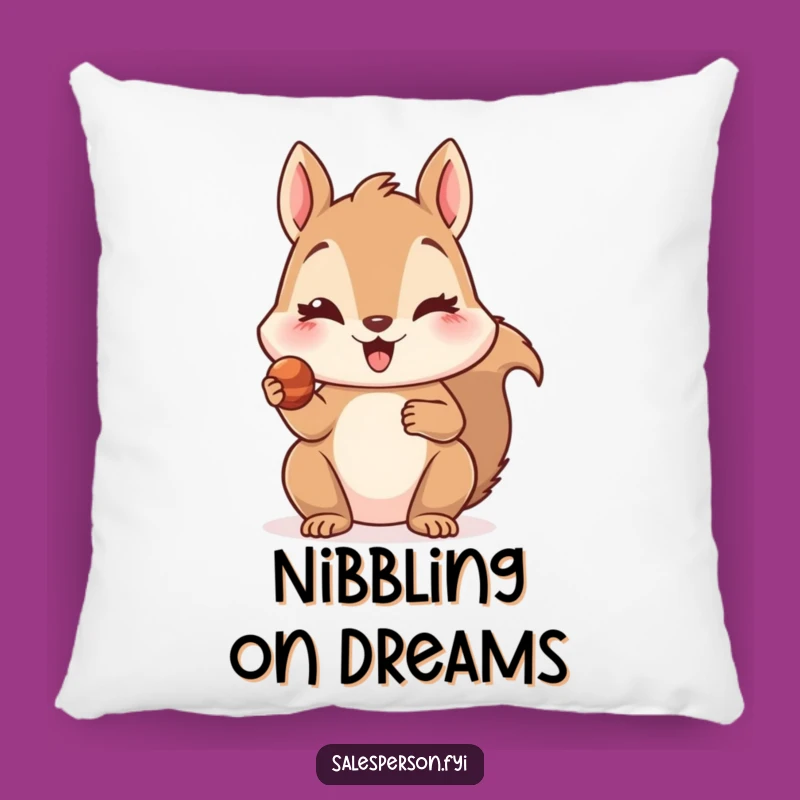 Squirrel Treat Pillow - Funny Cozy Accent Cushion, Ideal Gift