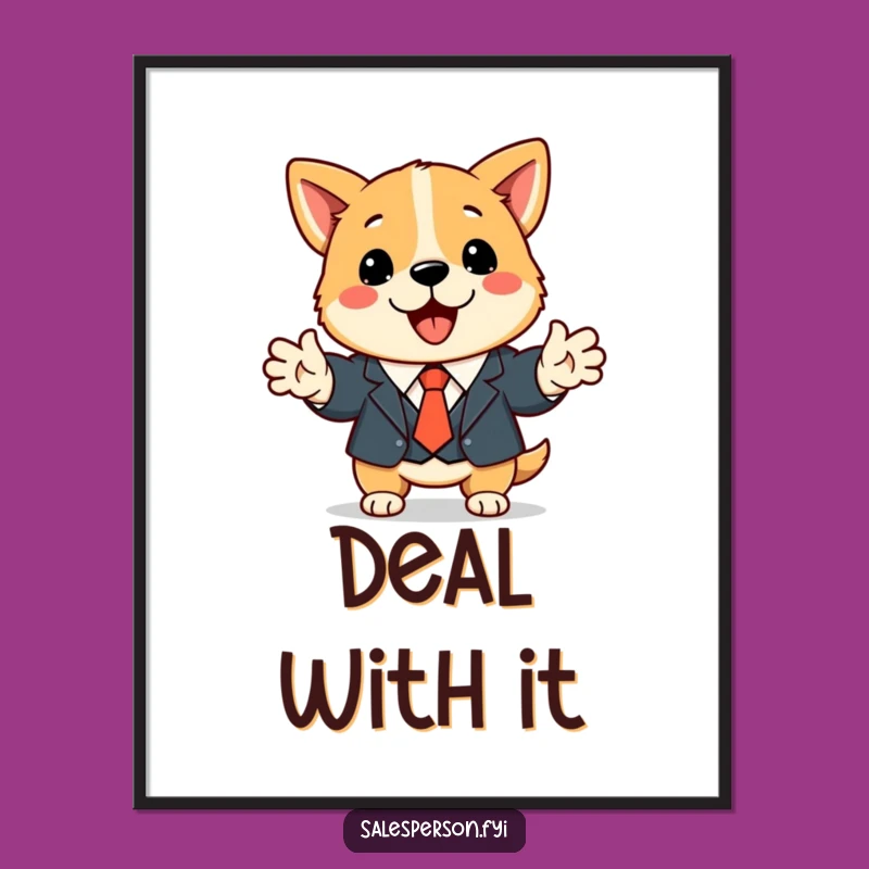 Funny Dog Business Digital Art A Professional Print For Your Space