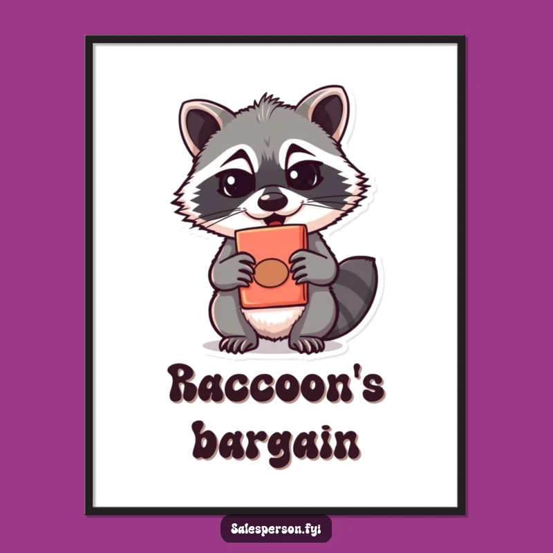 Funny Raccoon Digital Art: Decorate with Mischief and Quirky Flair