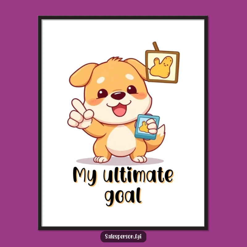 Printable Funny Dog Art: Instant Enthusiasm for Your Walls!