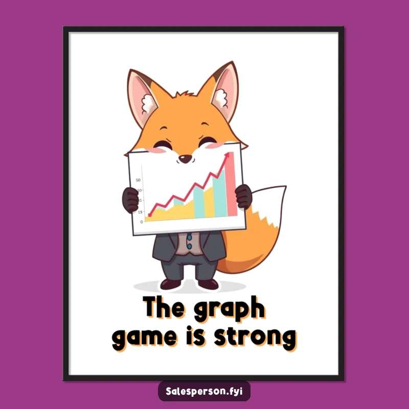 Fox Business Digital Art: Instant Sophistication, Perfect Funny Gift!