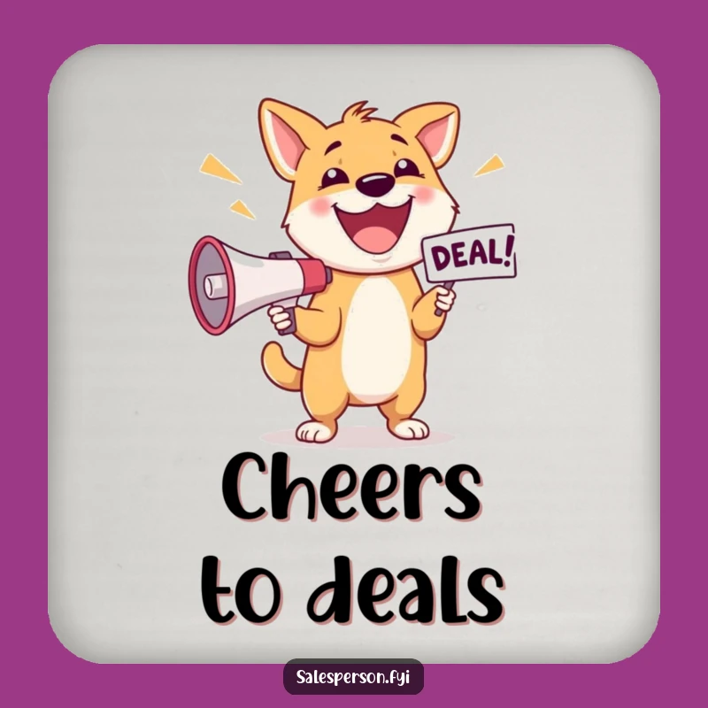 Funny Dog Deal Coasters: Protect Surfaces with Barking Flair!