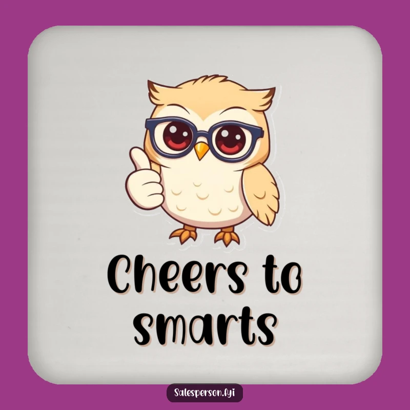 Funny Owl Glasses Coaster: Smart Protection, A Delightful Funny Gift!