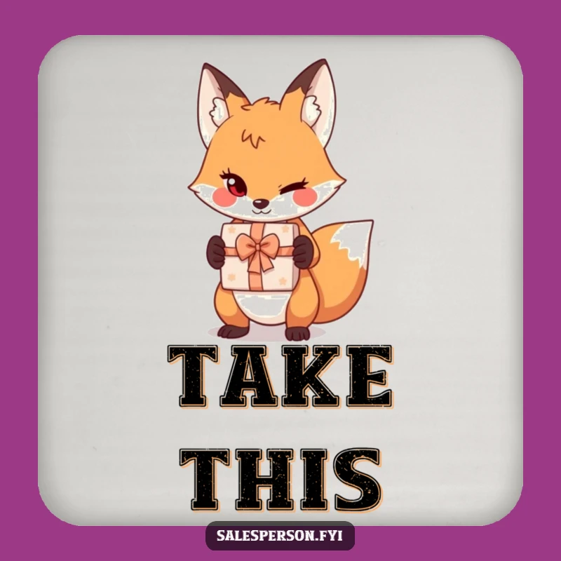 Funny Sly Fox Coasters - Protect Surfaces with Cunning Style