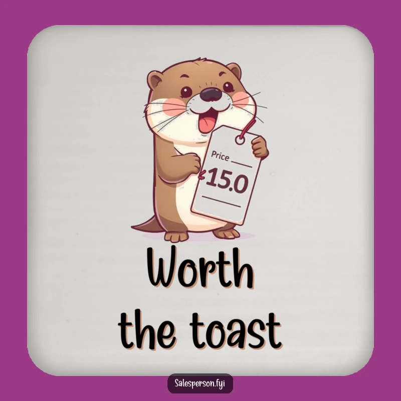 Funny Otter Coasters - Protect Surfaces with Bubbly Flair
