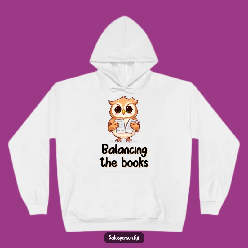 Cozy Funny Owl Finance Hoodie: Stay Warm While Counting Your Blessings