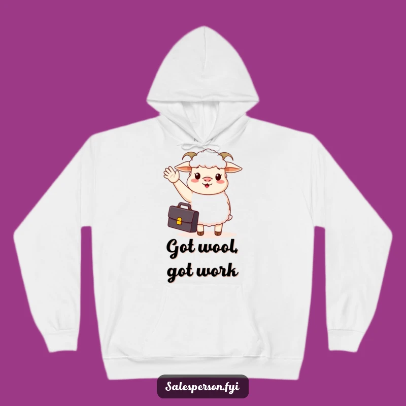 Comfy Funny Business Sheep Hoodie: Warm Up with Work Humor, Funny Gift