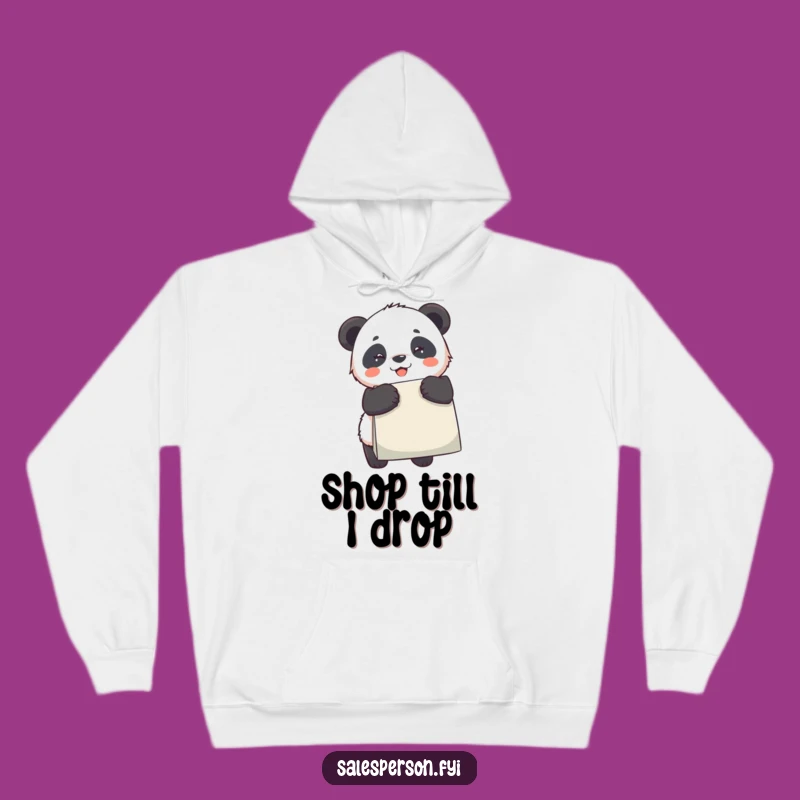 Cozy Funny Panda Hoodie: Snuggle Up with Your Favorite Shopping Companion!