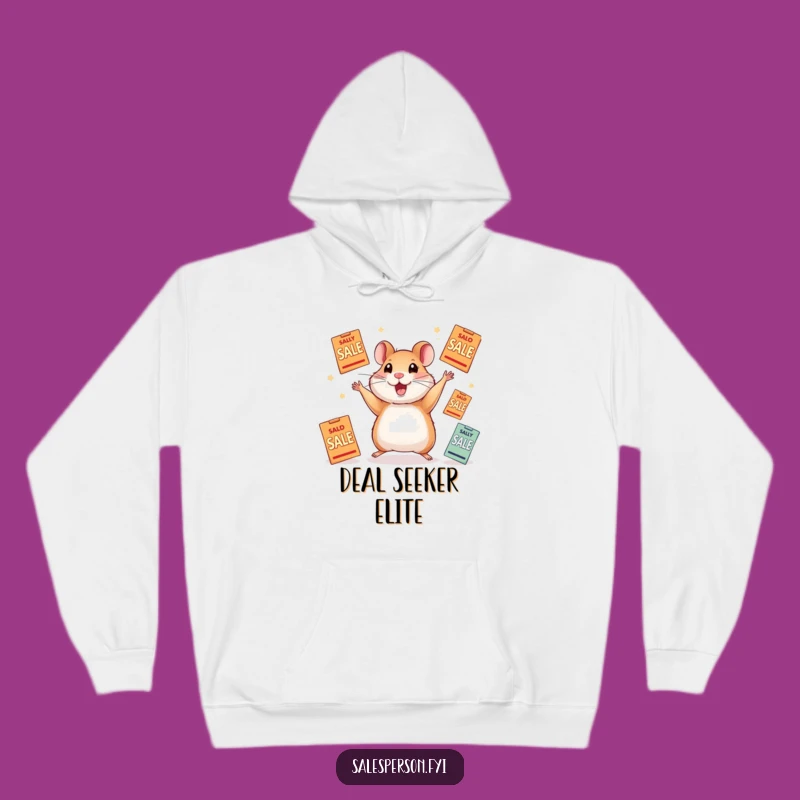 Funny Hamster Juggling Sale Flyers Hoodie: Cozy and Hilarious Gift Idea