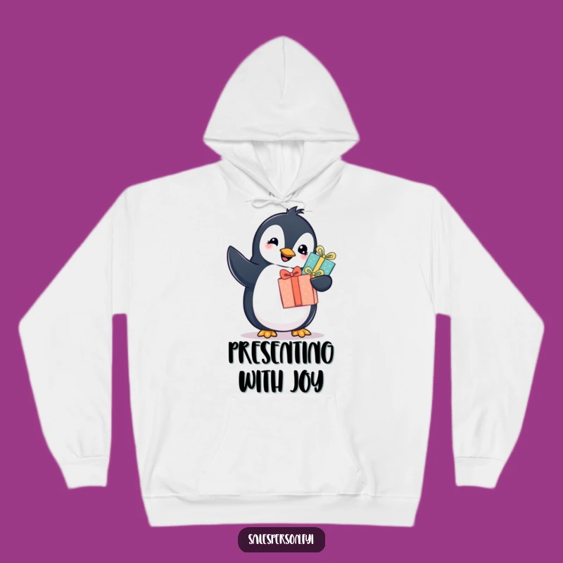 Funny Penguin Gift Hoodie - Cozy Cheerful Gift for Loved Ones