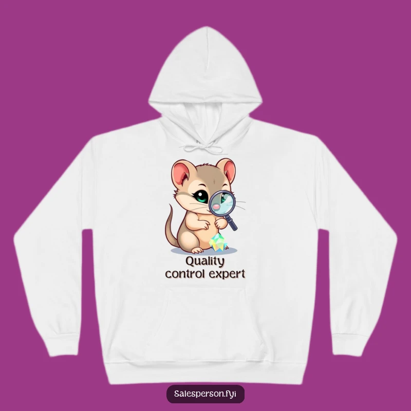 Funny Sly Weasel Hoodie, Cozy Gem Inspection Sweatshirt, Gift for Sleuths
