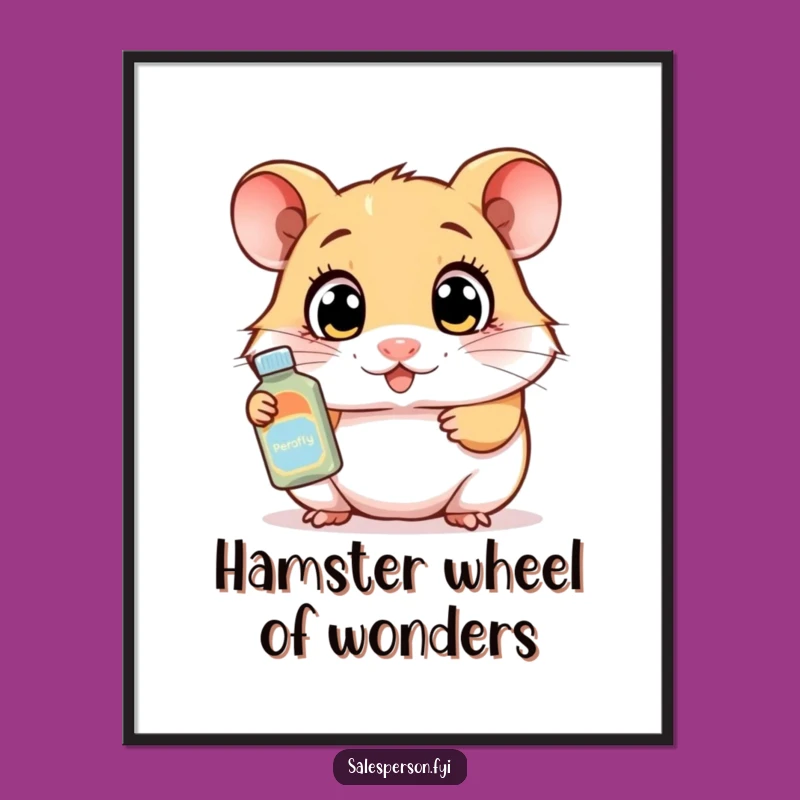 Free Printable Hamster Demo Art - Funny Downloadable Wall Decor Gift