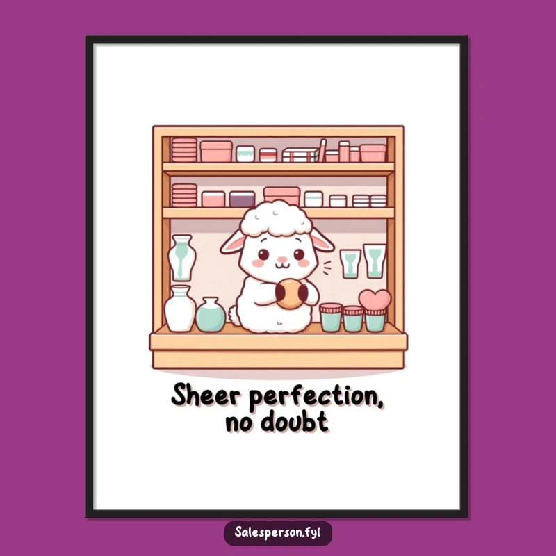 Funny Free Printable Wall Art: Content Sheep's Organized Charm!