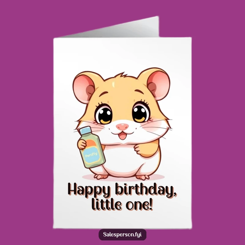 Free Printable Hamster Demo Card - Funny Downloadable Birthday Gift