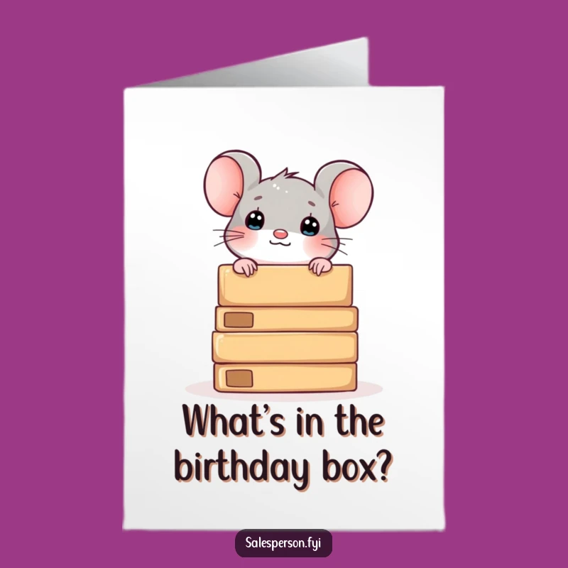 Free Printable Mouse Birthday Card: Hilarious Downloadable DIY Greeting
