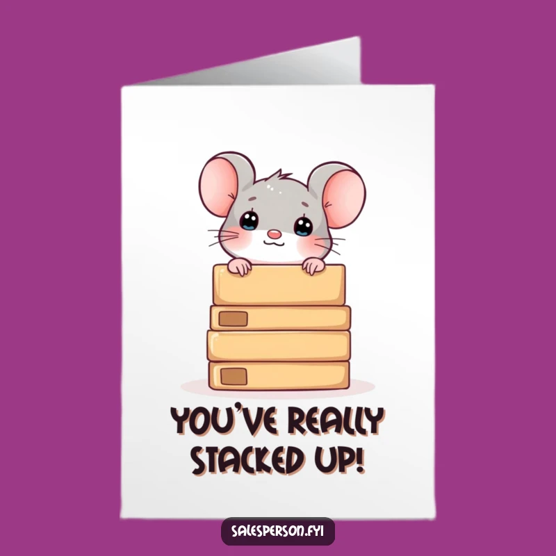 Free Printable Mouse Congrats Card: Funny Downloadable DIY Greeting