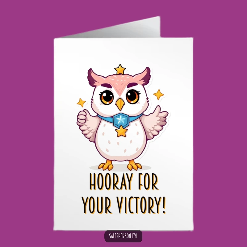 Free Printable Proud Owl Congratulations Card: Funny Downloadable Achievement Art