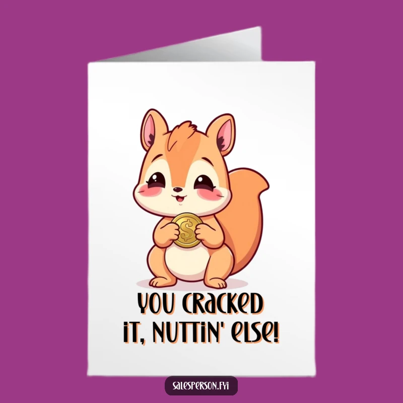 Free Printable Squirrel Congratulations Card: Funny Downloadable Surprise for Any Occasion