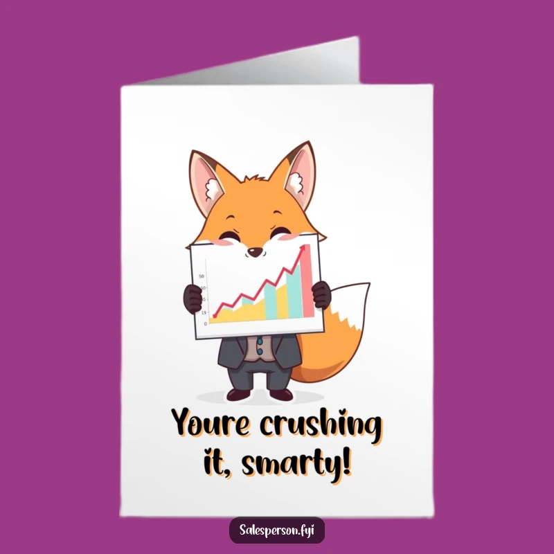 Free Printable Congrats Card: Fox Business Success Graph - Funny Downloadable
