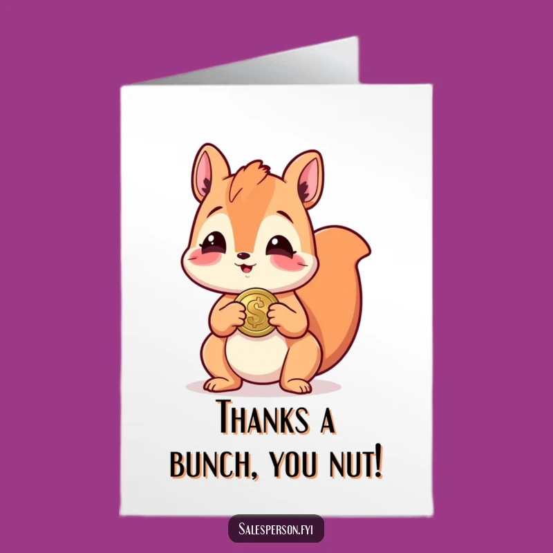 Free Printable Squirrel Thank You Card: Hilarious Downloadable Gratitude for a Friend