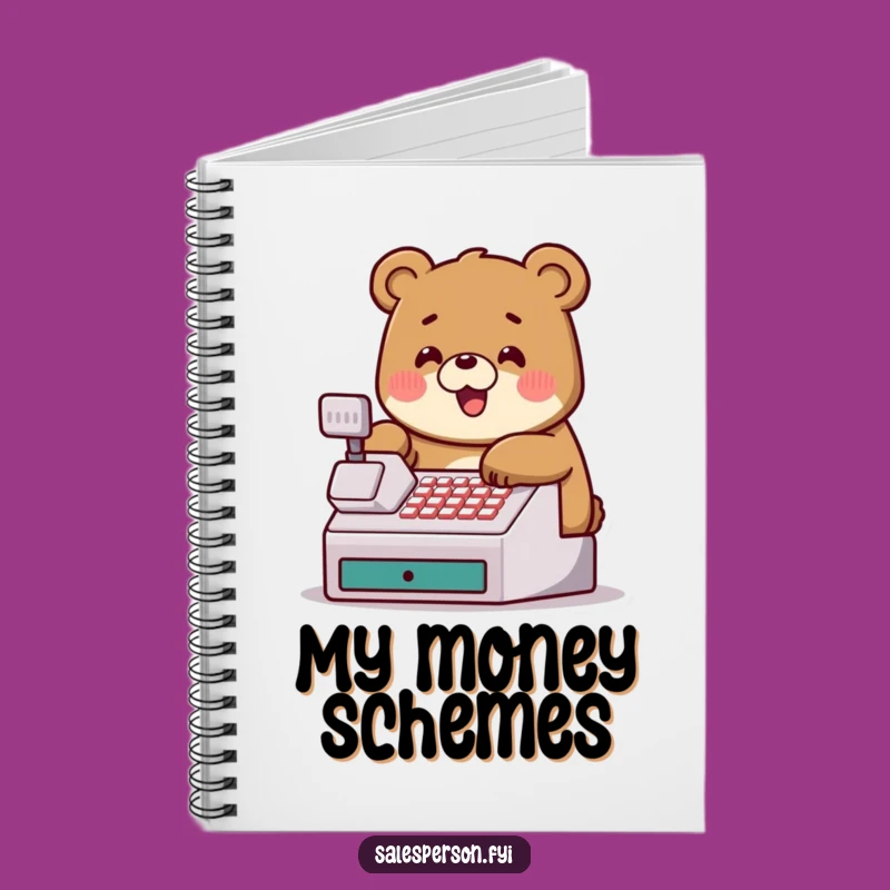 Funny Bear Cash Register Notebook: Track Your Finances with Humorous Style