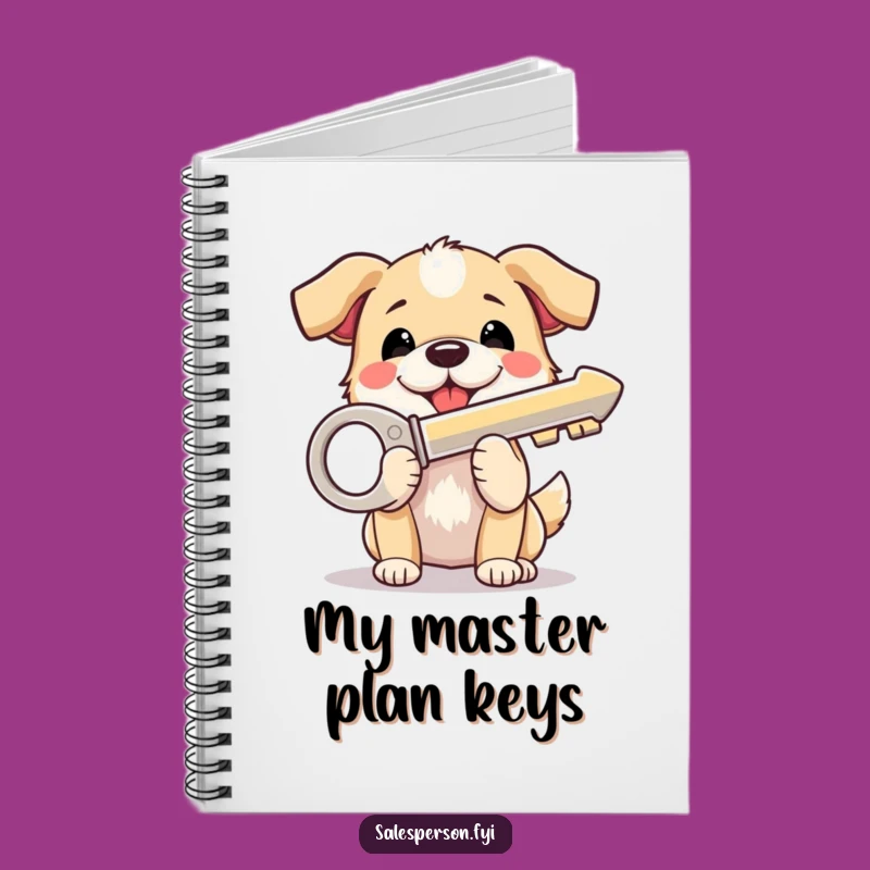 Funny Dog Key Notebook: Journal Your Journey - Great Funny Gift!