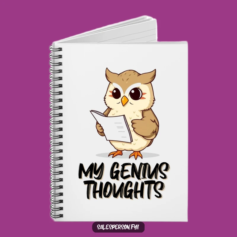 Funny Owl Ledger Notebook: Record Your Wisdom with Sage Humor