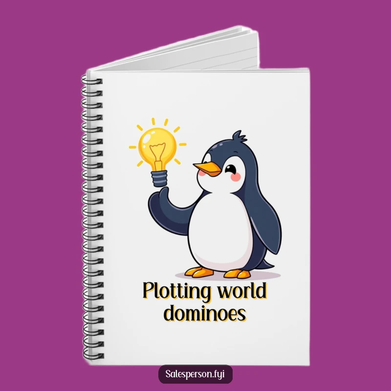 Funny Penguin Idea Journal: Capture Your Thoughts with This Enthusiastic Keeper
