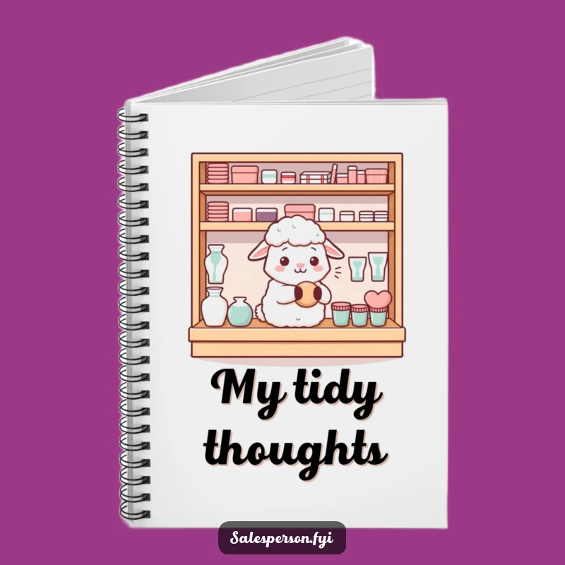 Funny Sheep Shelf Notebook: Jot Down Your Organized Thoughts