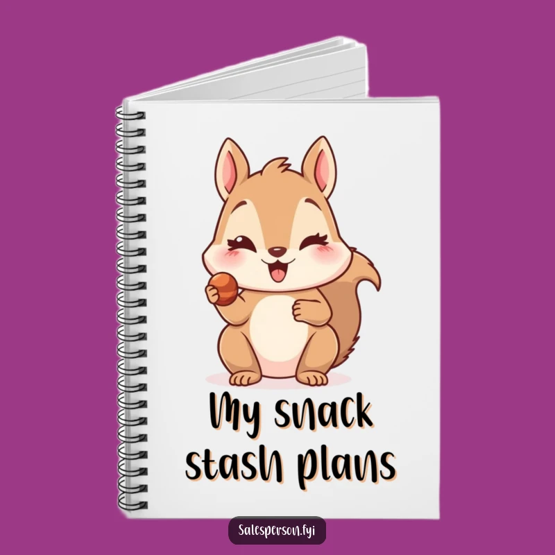 Funny Squirrel Treat Notes Notebook - Tempting Journaling, Perfect Gift