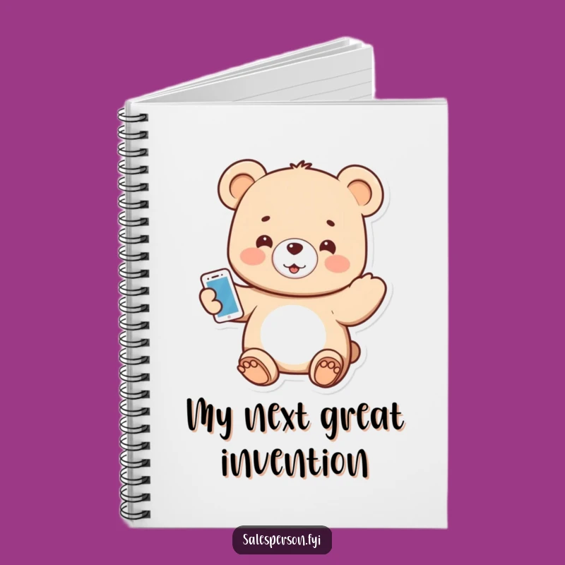 Funny Tech Bear Notebook: Jot Down Your Funny Tech Ideas