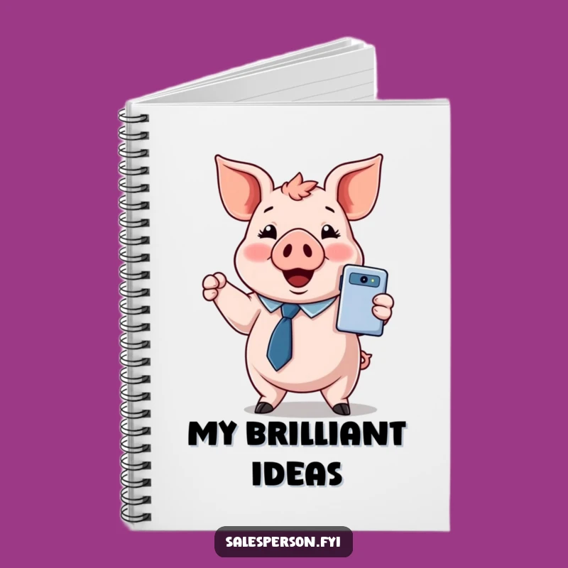 Gadget Pig Notebook: Jot Down Ideas, Awesome Funny Gift!