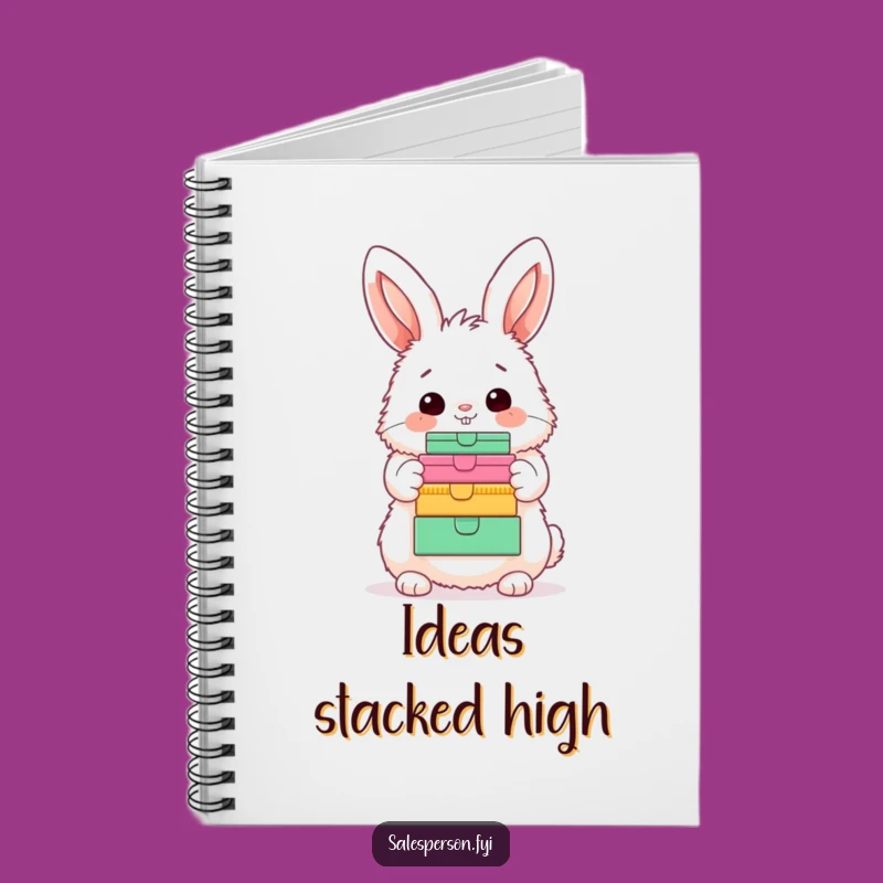 Funny Bunny Journal - Hilarious Fluffy Character Box Design Notebook Gift