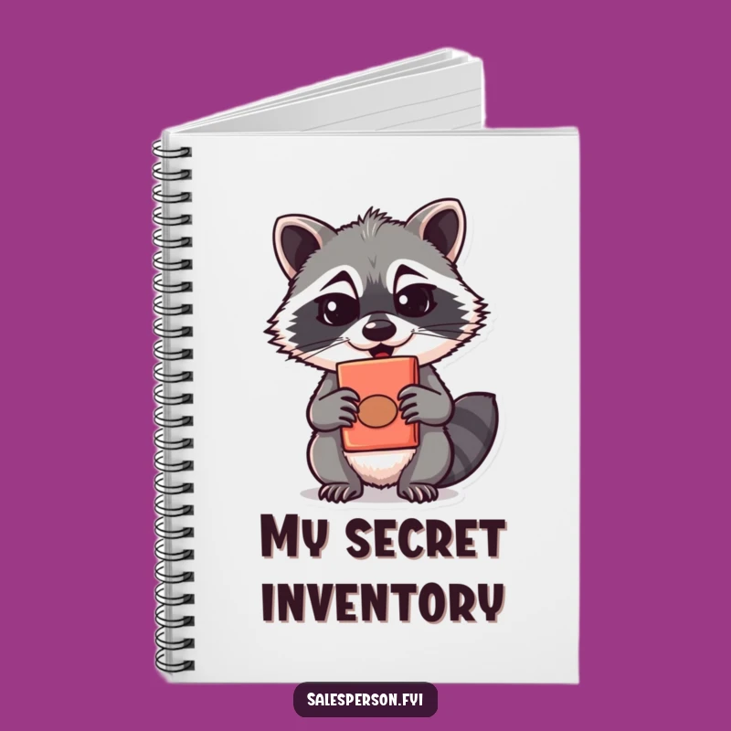 Funny Raccoon Notebook: Jot Down Secrets with Sly, Quirky Humor