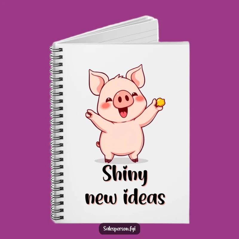 Funny Pig's Shiny Find Notebook: Record Your Treasures in Style
