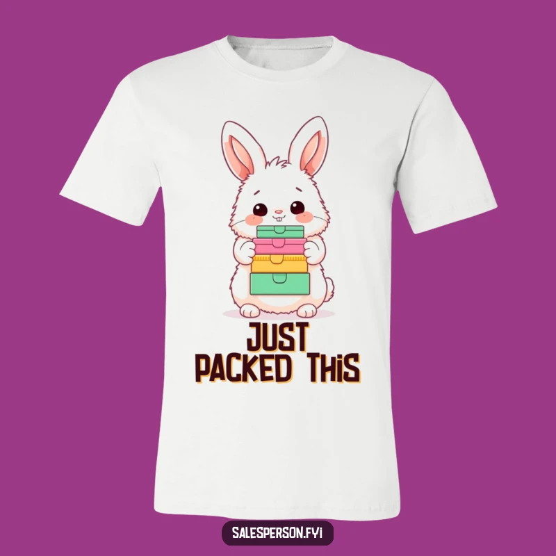 Funny Bunny Box Lover Funny T-Shirt - Adorable Fluffy Character Cheerful Gift